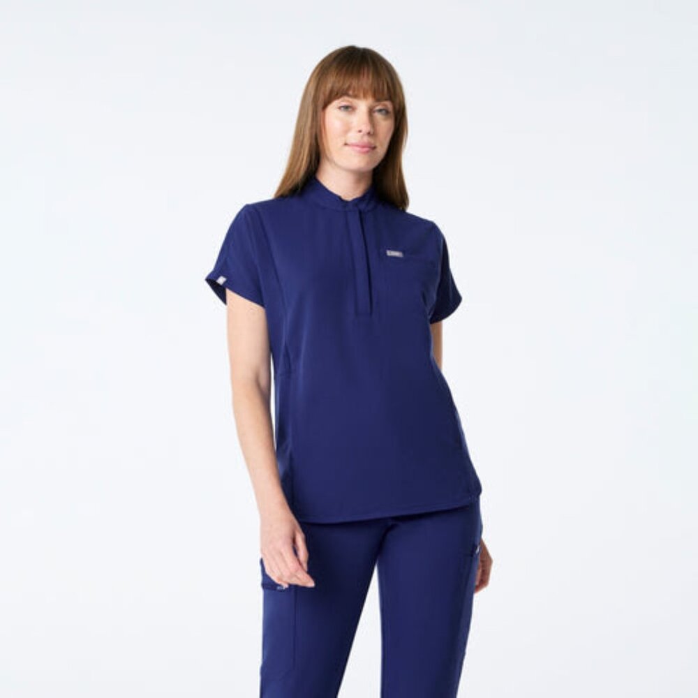 Figs Montex Sapphire Scrub Top. Women's size Medium.